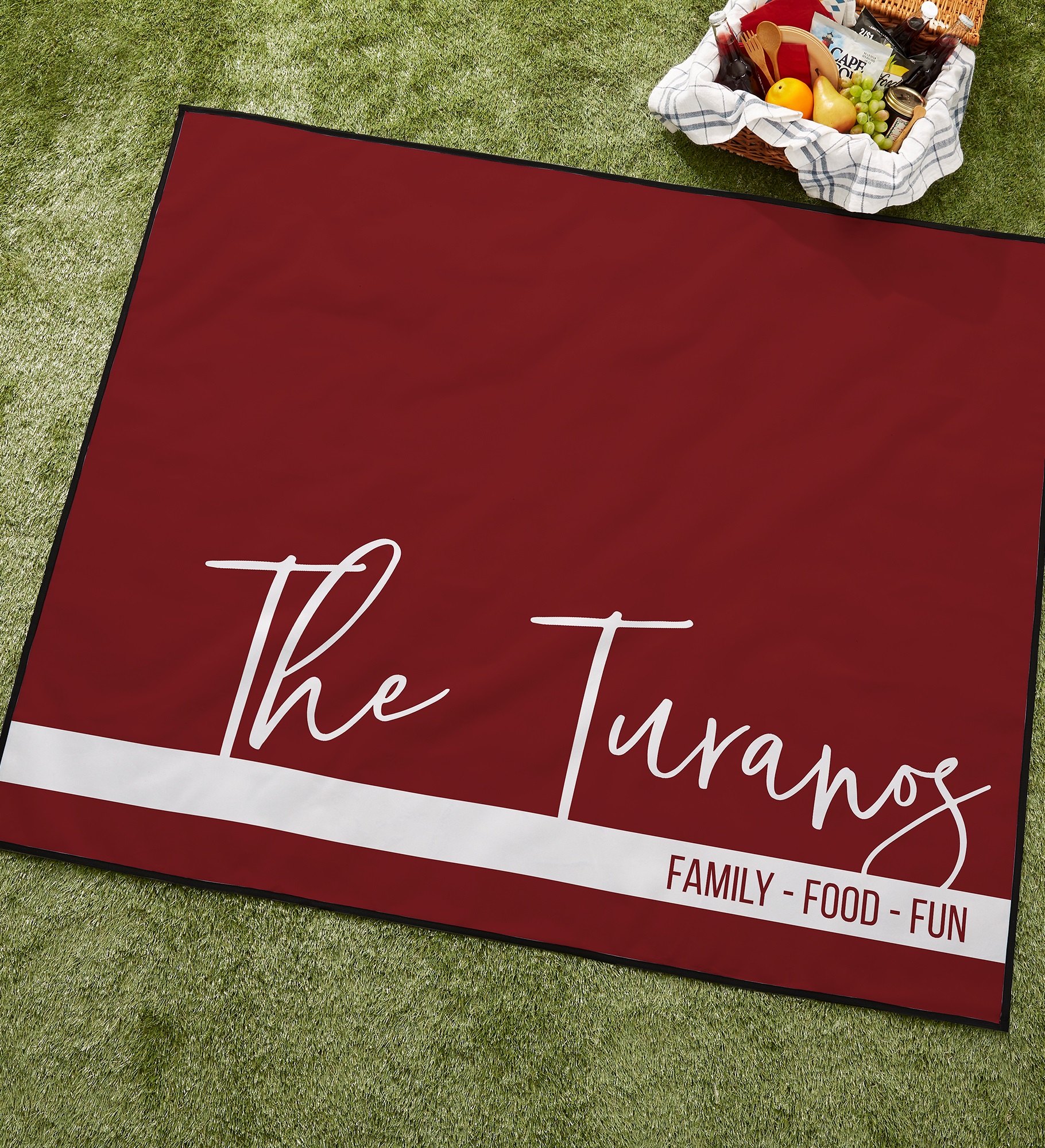 Family Name Personalized Picnic Blanket